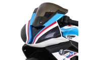 Motor BMW HP4 na akumulator dla dzieci Biały + 3 Koła + LED + MP3 USB + Ekoskóra