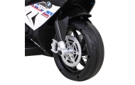 Motor BMW HP4 na akumulator dla dzieci Biały + 3 Koła + LED + MP3 USB + Ekoskóra