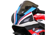 Motor BMW HP4 na akumulator dla dzieci Czerwony + 3 Koła + LED + MP3 USB + Ekoskóra