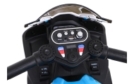 Motor BMW HP4 na akumulator dla dzieci Niebieski + 3 Koła + LED + MP3 USB + Ekoskóra