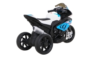 Motor BMW HP4 na akumulator dla dzieci Niebieski + 3 Koła + LED + MP3 USB + Ekoskóra