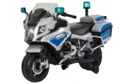 Elektrinis motociklas BMW R1200RT Policija, Silver-Elektromobiliai vaikams, Motociklai-e-vaikas