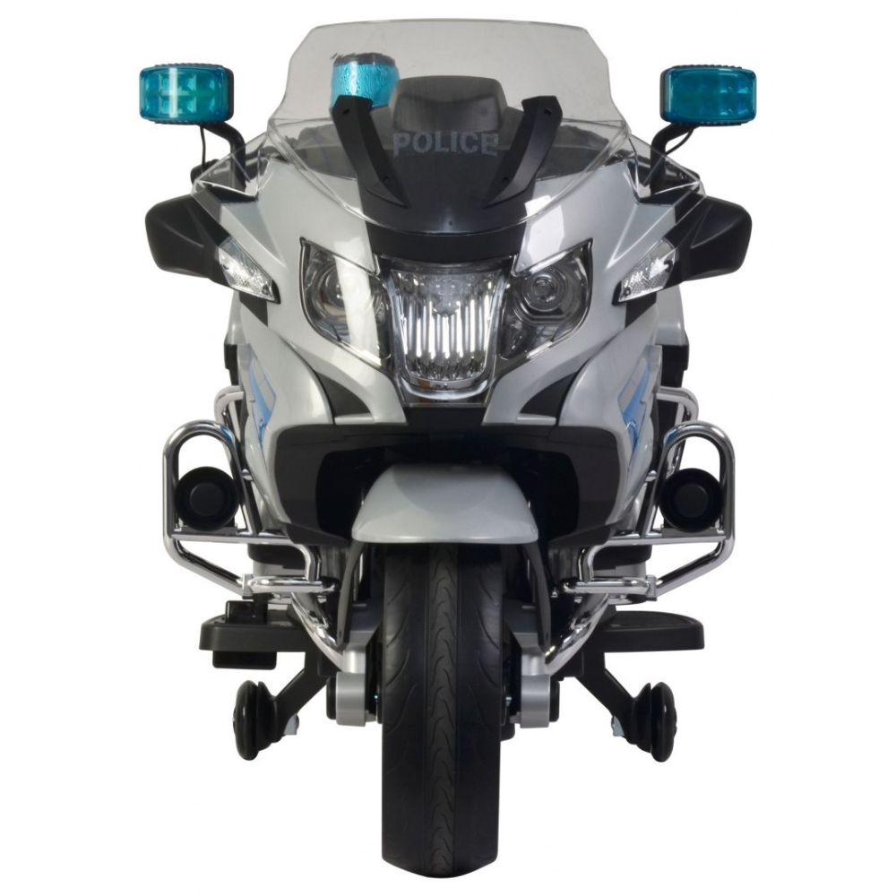 Elektrinis motociklas BMW R1200RT Policija, Silver-Elektromobiliai vaikams, Motociklai-e-vaikas