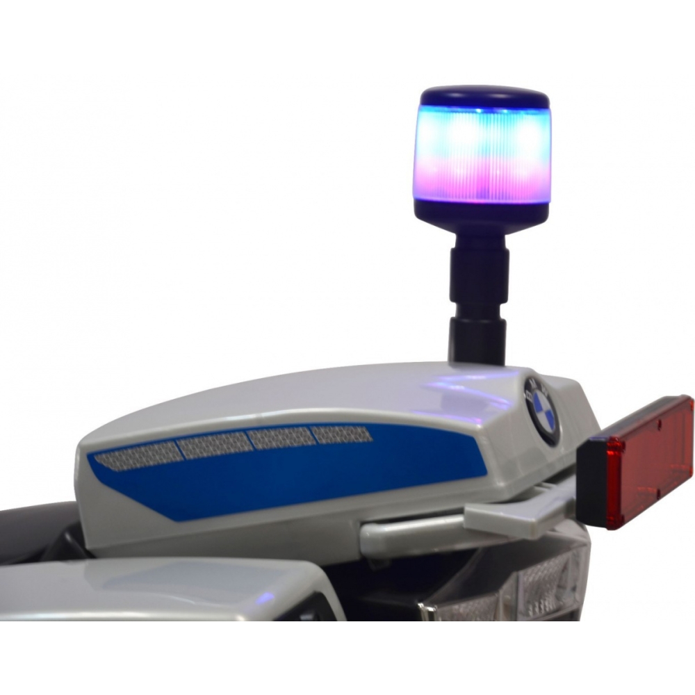 Elektrinis motociklas BMW R1200RT Policija, Silver-Elektromobiliai vaikams, Motociklai-e-vaikas