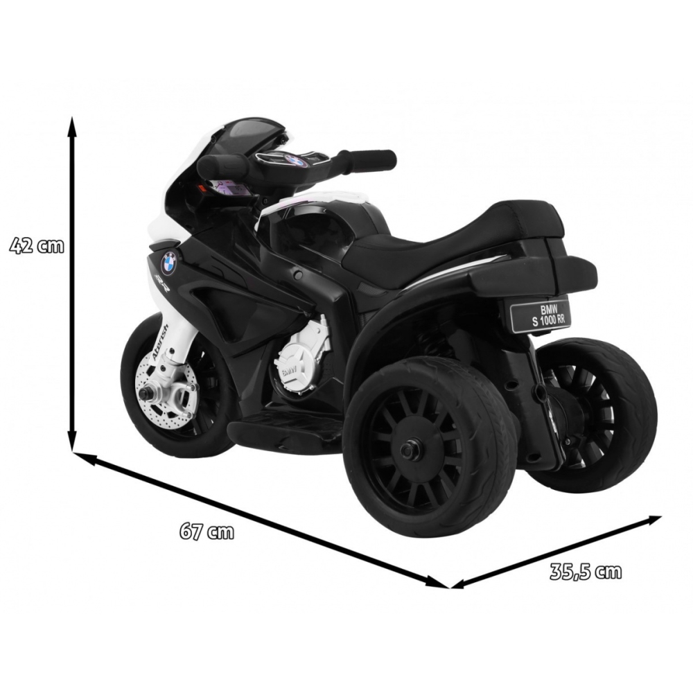 Elektrinis motociklas BMW S1000 RR Mini, Black-Elektromobiliai vaikams, Motociklai-e-vaikas