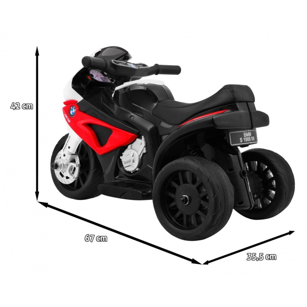 Elektrinis motociklas BMW S1000 RR Mini, Red-Elektromobiliai vaikams, Motociklai-e-vaikas