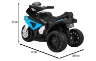 Motor BMW S1000 RR Mini na akumulator dla dzieci Niebieski + 3 koła + Dźwięki + LED