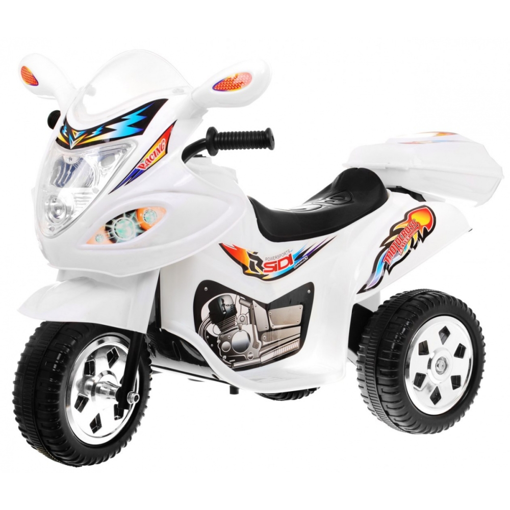 Elektrinis motociklas BJX-088, White-Elektromobiliai vaikams, Motociklai-e-vaikas