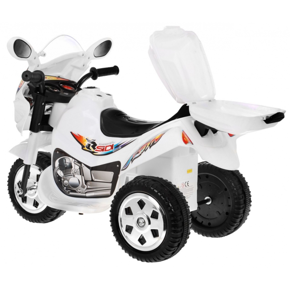 Elektrinis motociklas BJX-088, White-Elektromobiliai vaikams, Motociklai-e-vaikas