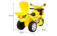 Elektrinis motociklas BJX-088, Yellow-Elektromobiliai vaikams, Motociklai-e-vaikas