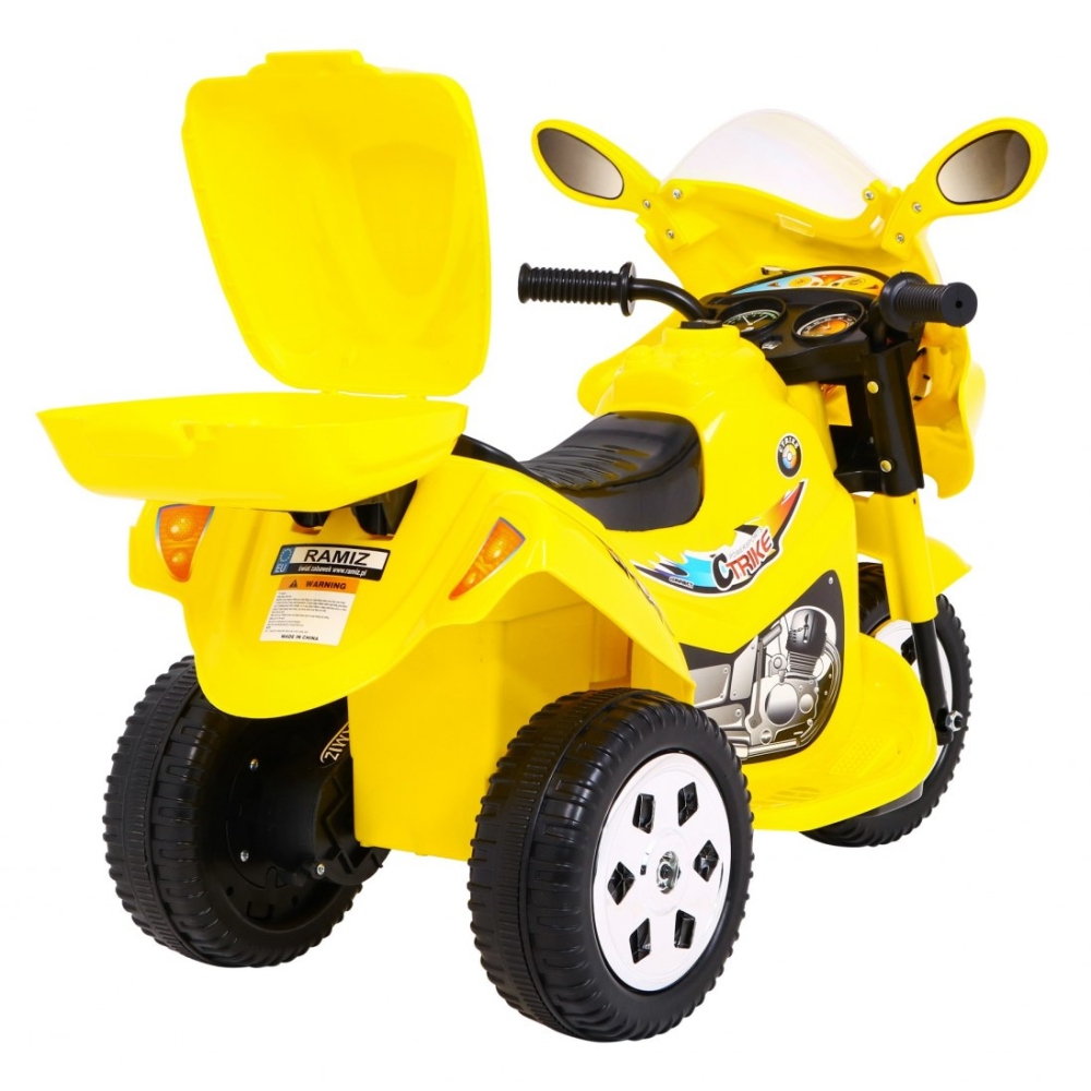 Elektrinis motociklas BJX-088, Yellow-Elektromobiliai vaikams, Motociklai-e-vaikas