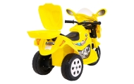 Motorek Trójkołowy BJX-088 elektryczny dla najmłodszych Żółty + Dźwięki + Światła