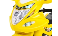 Motorek Trójkołowy BJX-088 elektryczny dla najmłodszych Żółty + Dźwięki + Światła