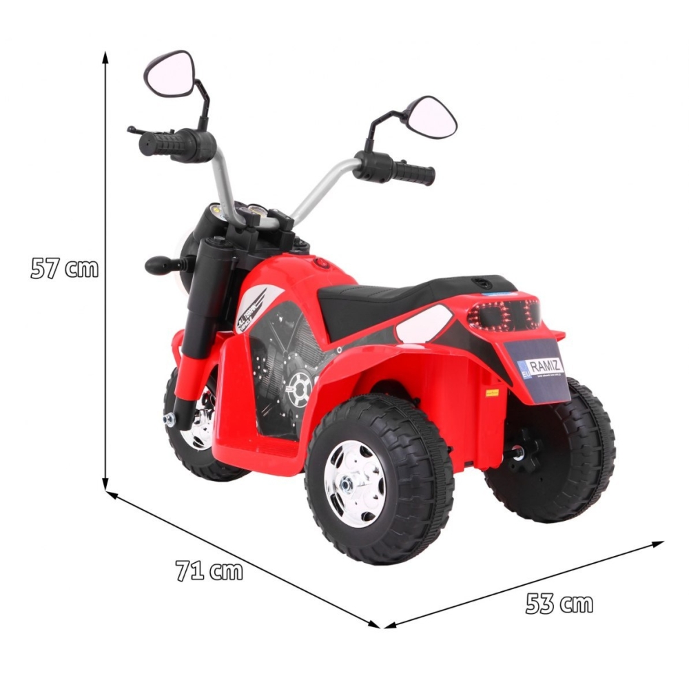 Elektrinis motociklas MiniBike, Red-Elektromobiliai vaikams, Motociklai-e-vaikas