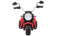 Motorek MiniBike na akumulator dla dzieci Czerwony + Dźwięki + Światła LED + Ekoskóra