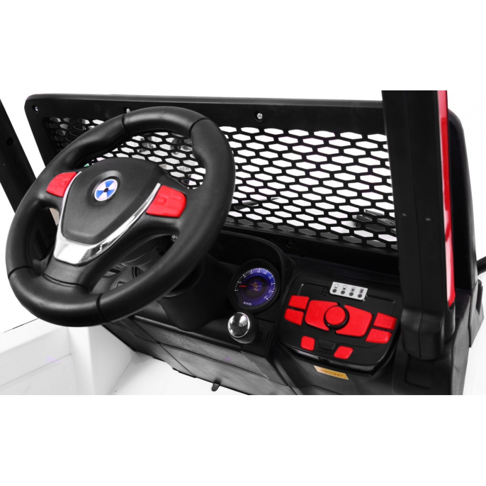 Elektromobilis Raptor Drifter 4x4, White-Elektromobiliai vaikams, Visureigiai-e-vaikas