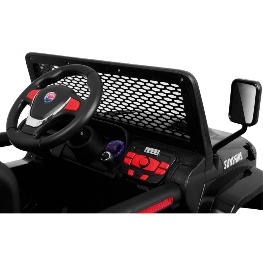 Elektromobilis Raptor Drifter 4x4, Black-Elektromobiliai vaikams, Visureigiai-e-vaikas