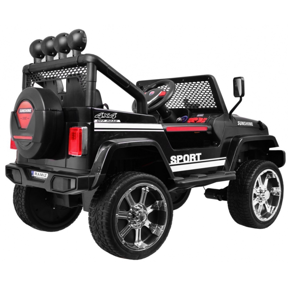 Elektromobilis Raptor Drifter 4x4, Black-Elektromobiliai vaikams, Visureigiai-e-vaikas