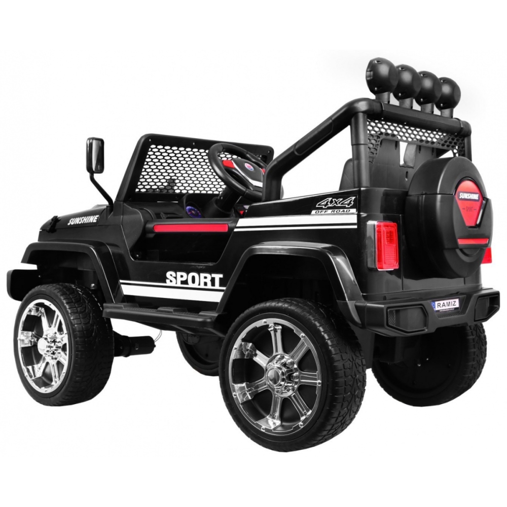 Elektromobilis Raptor Drifter 4x4, Black-Elektromobiliai vaikams, Visureigiai-e-vaikas