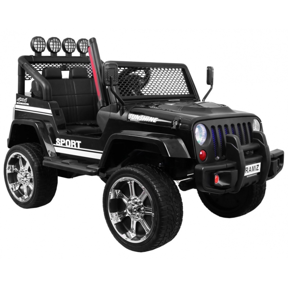 Elektromobilis Raptor Drifter 4x4, Black-Elektromobiliai vaikams, Visureigiai-e-vaikas