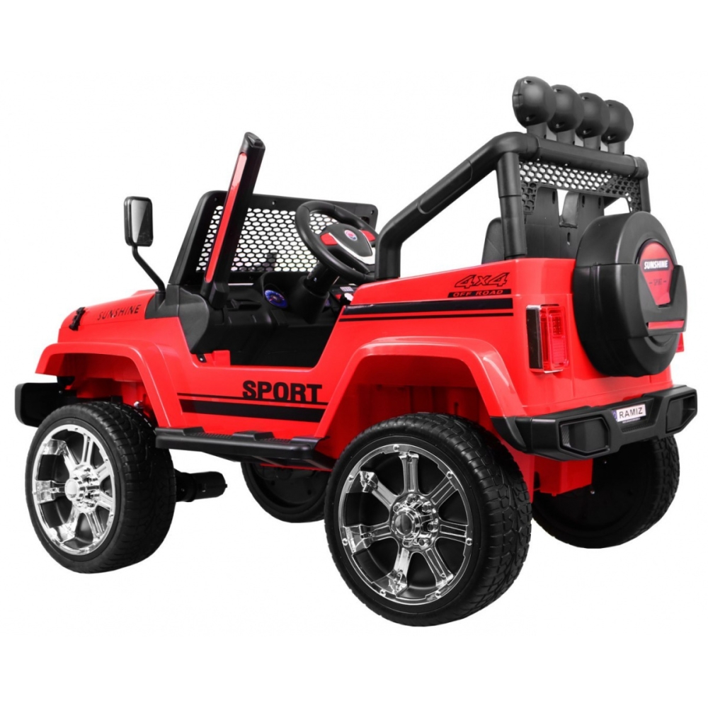 Elektromobilis Raptor Drifter 4x4, Red-Elektromobiliai vaikams, Visureigiai-e-vaikas
