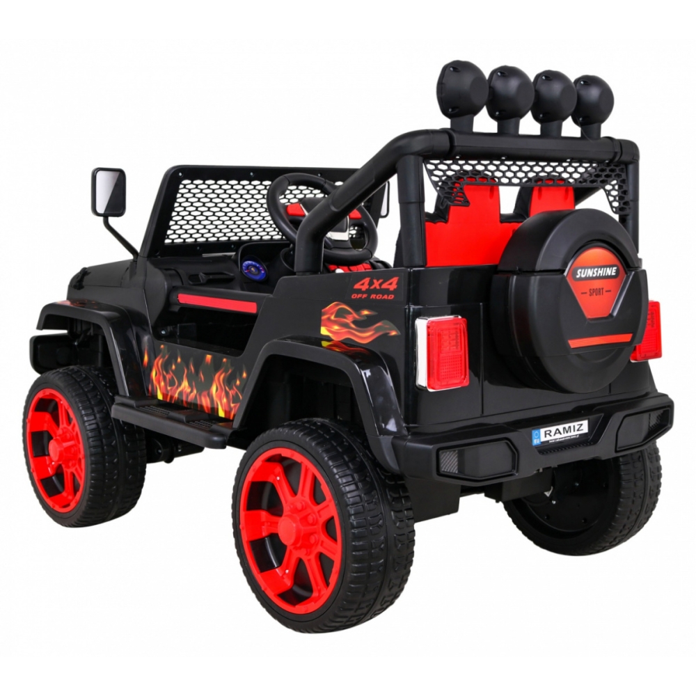 Elektromobilis Raptor Drifter 4x4, Flames-Elektromobiliai vaikams, Visureigiai-e-vaikas
