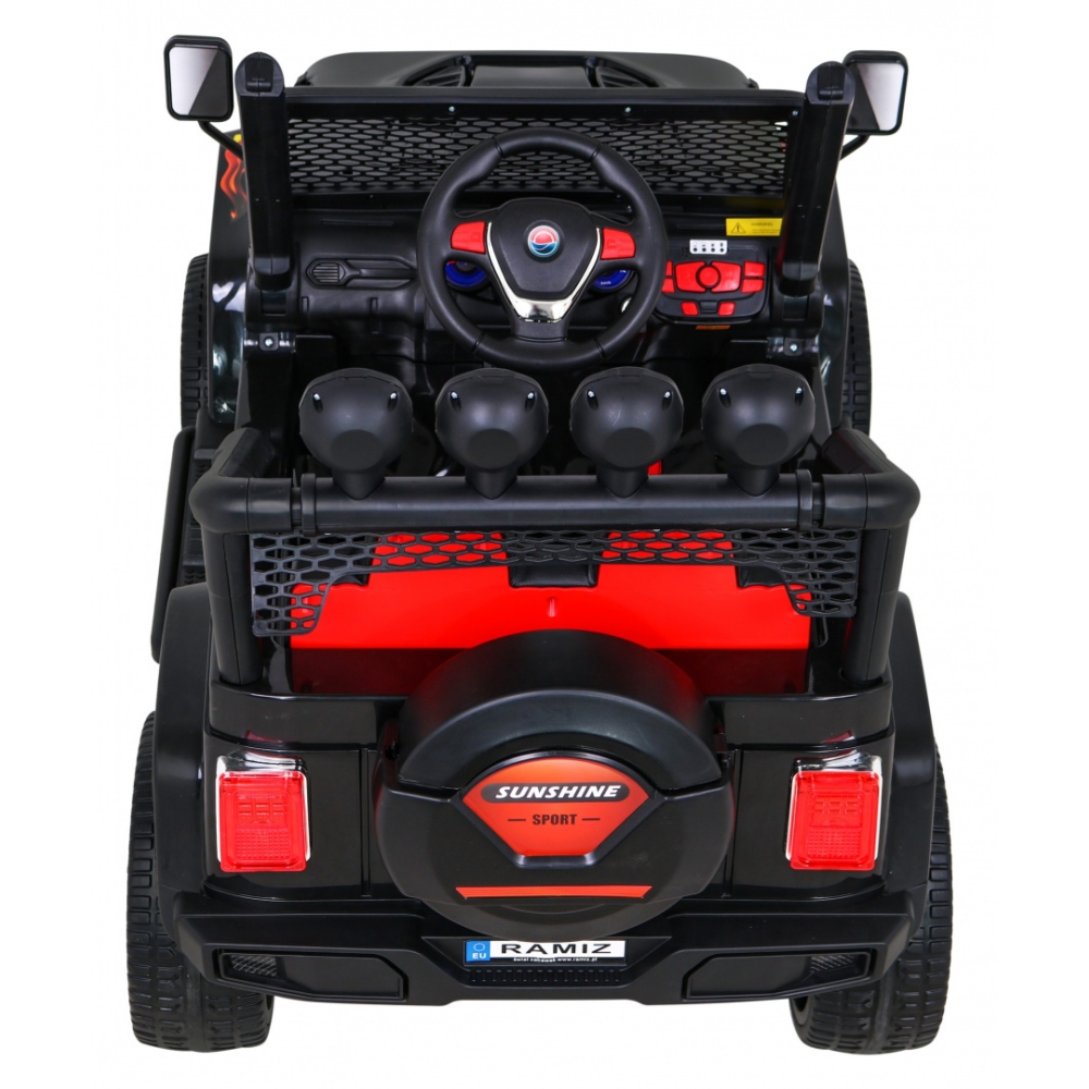 Elektromobilis Raptor Drifter 4x4, Flames-Elektromobiliai vaikams, Visureigiai-e-vaikas