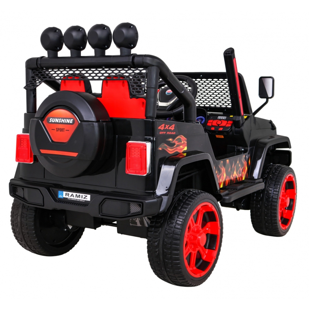 Elektromobilis Raptor Drifter 4x4, Flames-Elektromobiliai vaikams, Visureigiai-e-vaikas