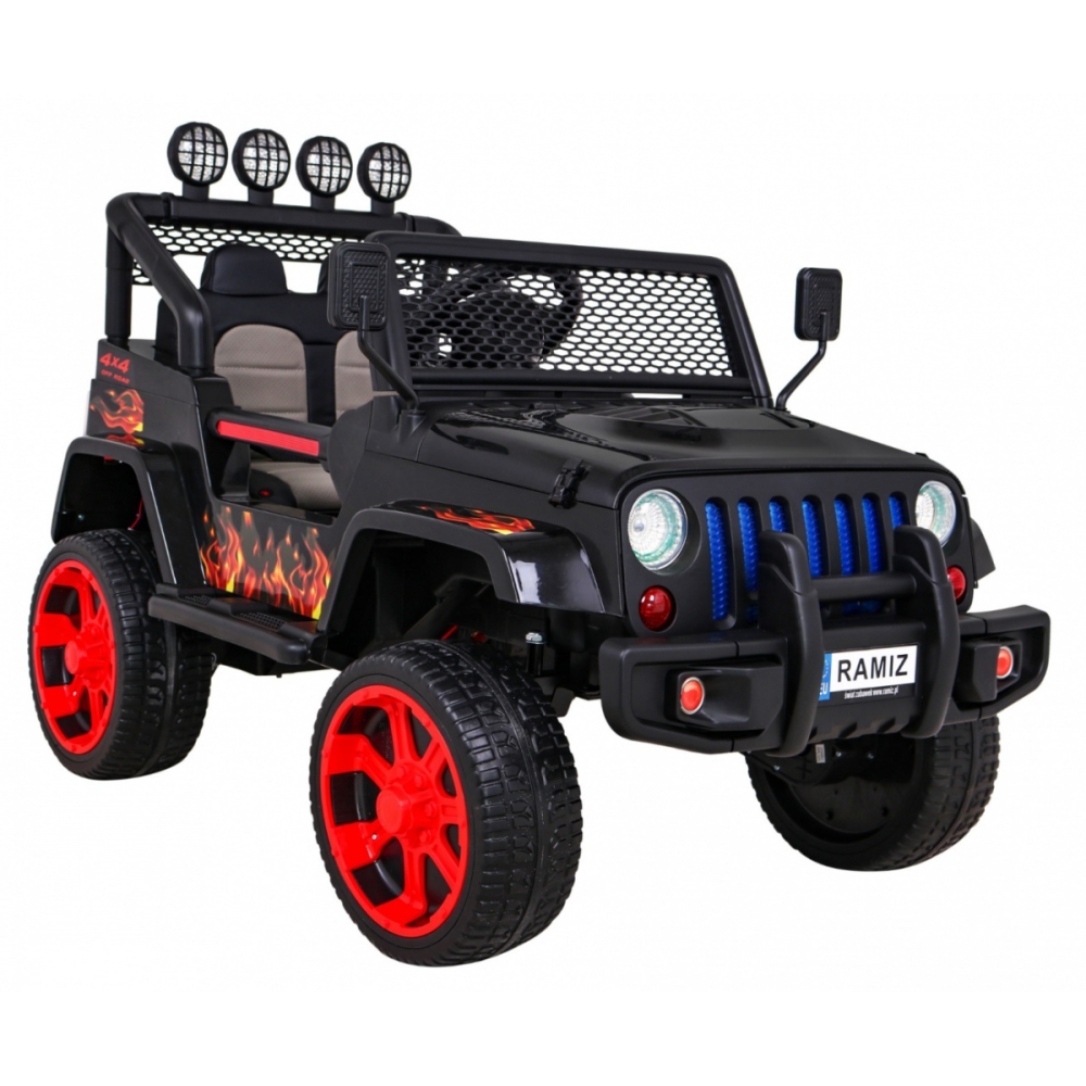 Elektromobilis Raptor Drifter 4x4, Flames-Elektromobiliai vaikams, Visureigiai-e-vaikas