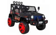 Autko terenowe Raptor Drifter Płomienie + Pilot + Napęd 4x4 + Schowek + Wolny Start + MP3 LED