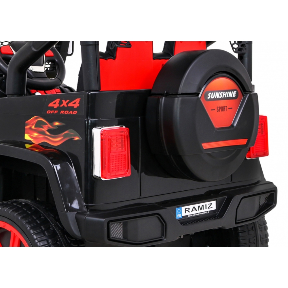 Elektromobilis Raptor Drifter 4x4, Flames-Elektromobiliai vaikams, Visureigiai-e-vaikas