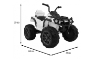 Quad ATV 2.4GHz na akumulator dla dzieci Biały + Pilot + Koła EVA + Radio MP3 + Wolny Start
