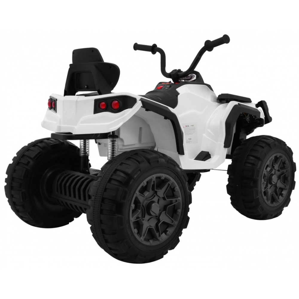 Elektrinis keturratis Quad ATV, baltas-Elektromobiliai vaikams, Keturračiai ir bagiai-e-vaikas