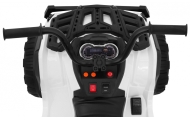 Quad ATV 2.4GHz na akumulator dla dzieci Biały + Pilot + Koła EVA + Radio MP3 + Wolny Start