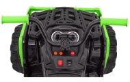 Quad ATV 2.4GHz na akumulator dla dzieci Czarno-zielony + Pilot + Koła EVA + Radio MP3 + Wolny Start
