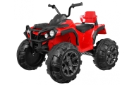 Quad ATV 2.4GHz na akumulator dla dzieci Czerwony + Pilot + Koła EVA + Radio MP3 + Wolny Start