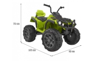 Quad ATV 2.4GHz na akumulator dla dzieci Zielony + Pilot + Koła EVA + Radio MP3 + Wolny Start
