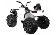 Quad ATV na akumulator dla dzieci Biały + Koła EVA + Radio MP3 + LED + Wolny Start