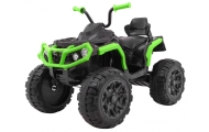 Quad ATV na akumulator dla dzieci Czarno-zielony + Koła EVA + Radio MP3 + LED + Wolny Start