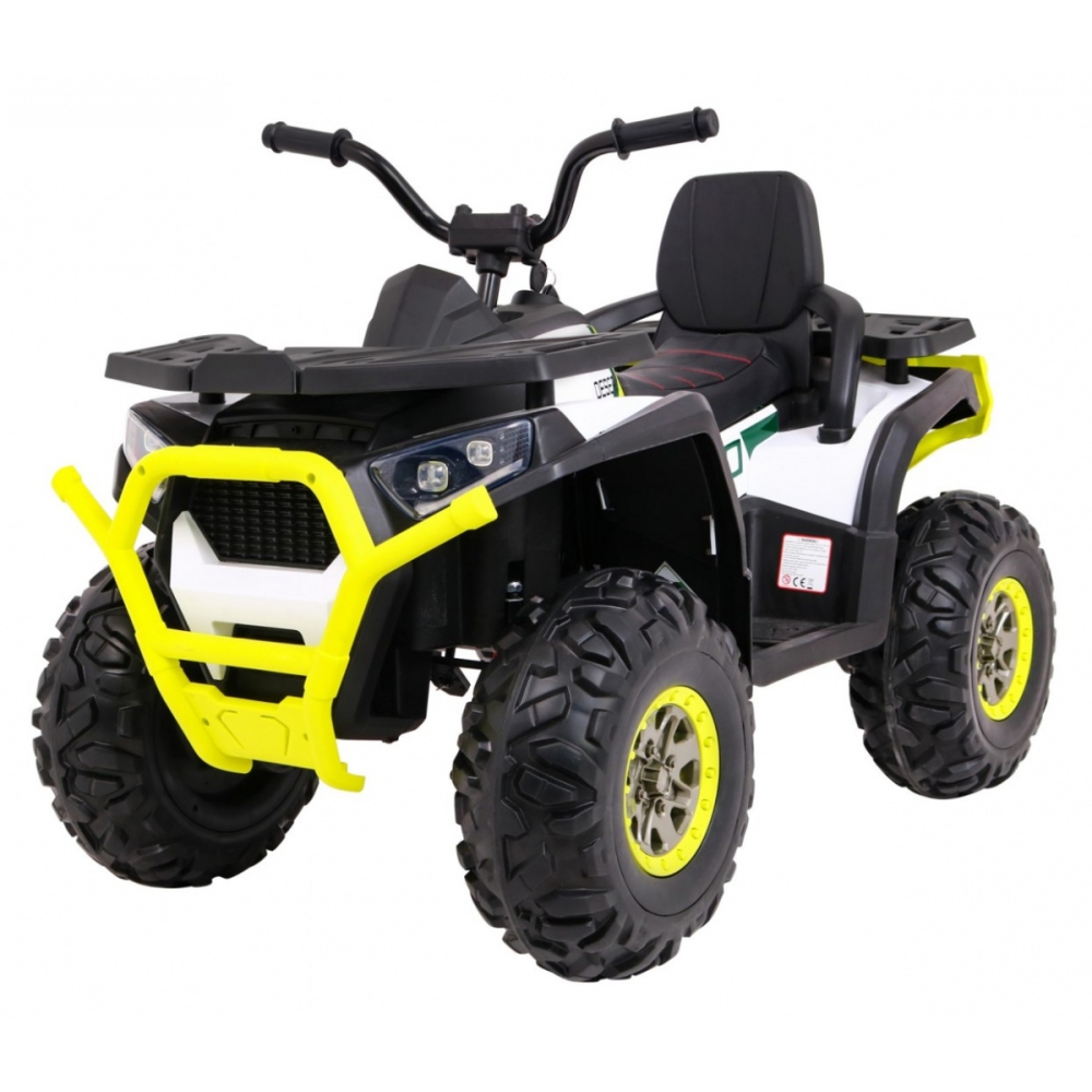 Elektrinis keturratis ATV Desert, White-Elektromobiliai vaikams, Keturračiai ir bagiai-e-vaikas