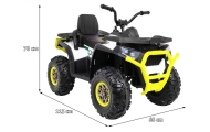 Elektrinis keturratis ATV Desert, White-Elektromobiliai vaikams, Keturračiai ir bagiai-e-vaikas