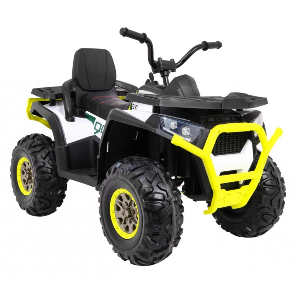 Elektrinis keturratis ATV Desert, White-Elektromobiliai vaikams, Keturračiai ir bagiai-e-vaikas
