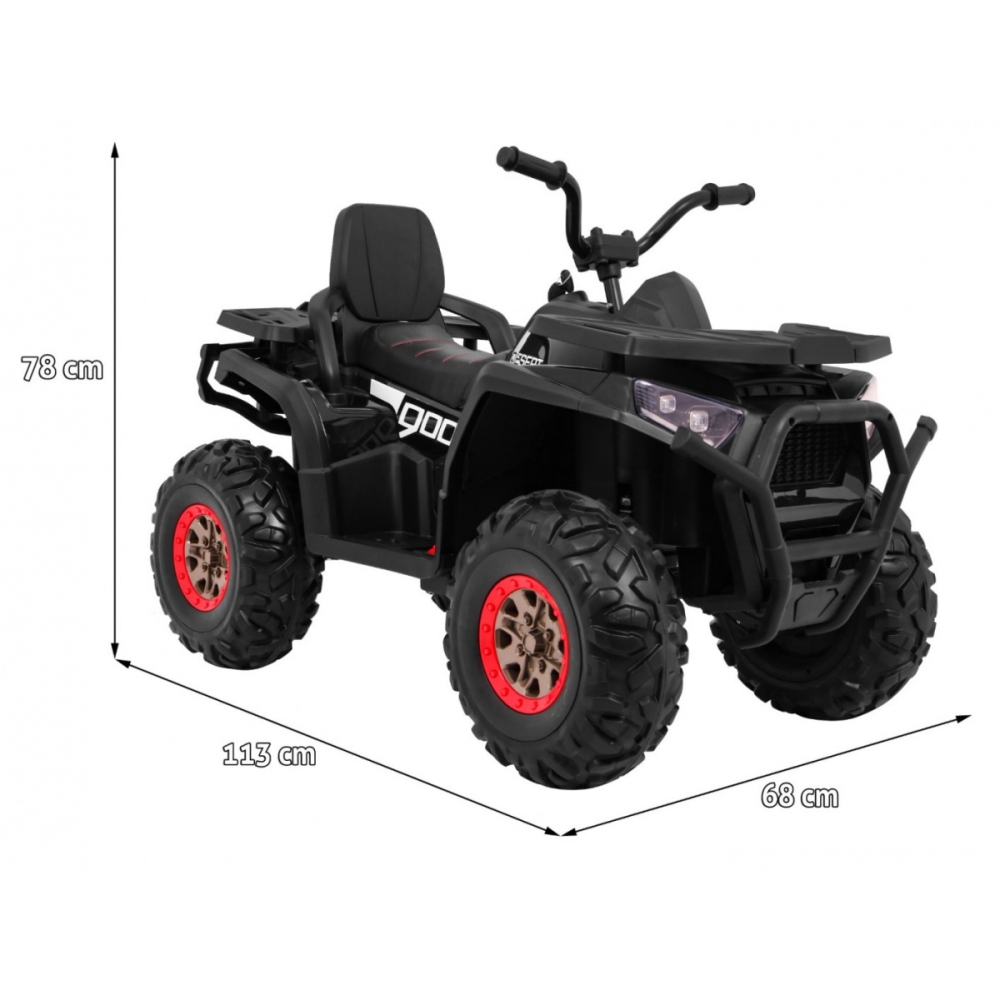 Elektrinis keturratis ATV Desert, Black-Elektromobiliai vaikams, Keturračiai ir bagiai-e-vaikas