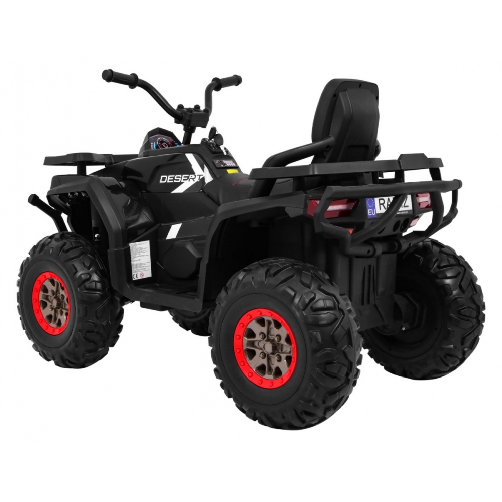 Elektrinis keturratis ATV Desert, Black-Elektromobiliai vaikams, Keturračiai ir bagiai-e-vaikas