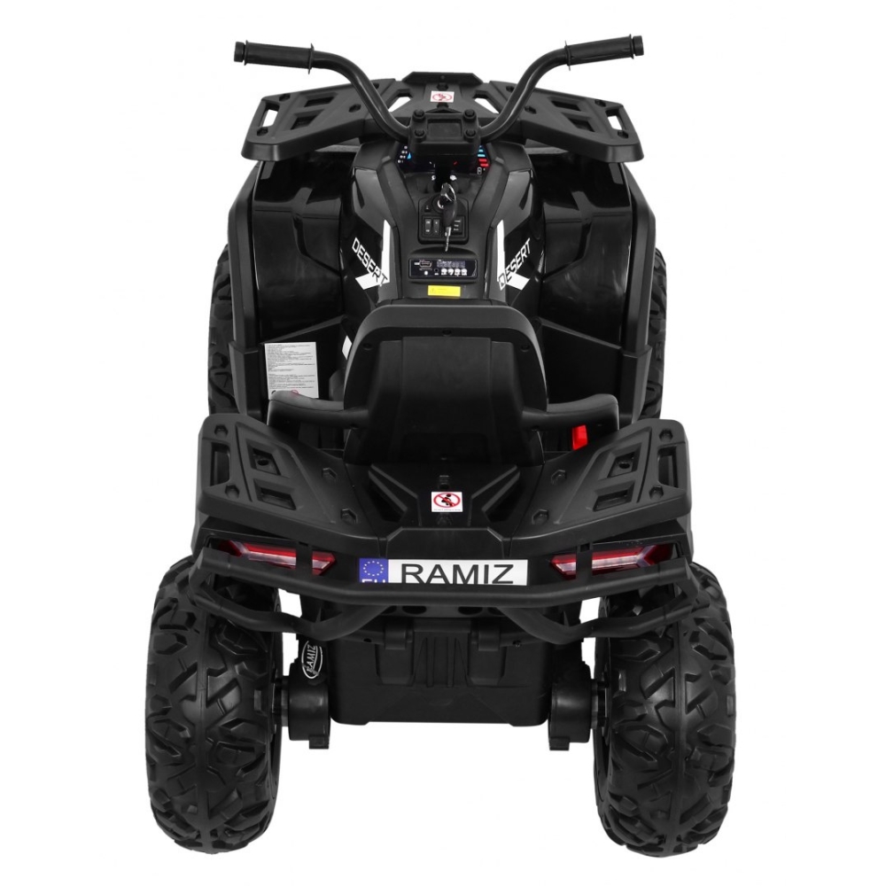Elektrinis keturratis ATV Desert, Black-Elektromobiliai vaikams, Keturračiai ir bagiai-e-vaikas