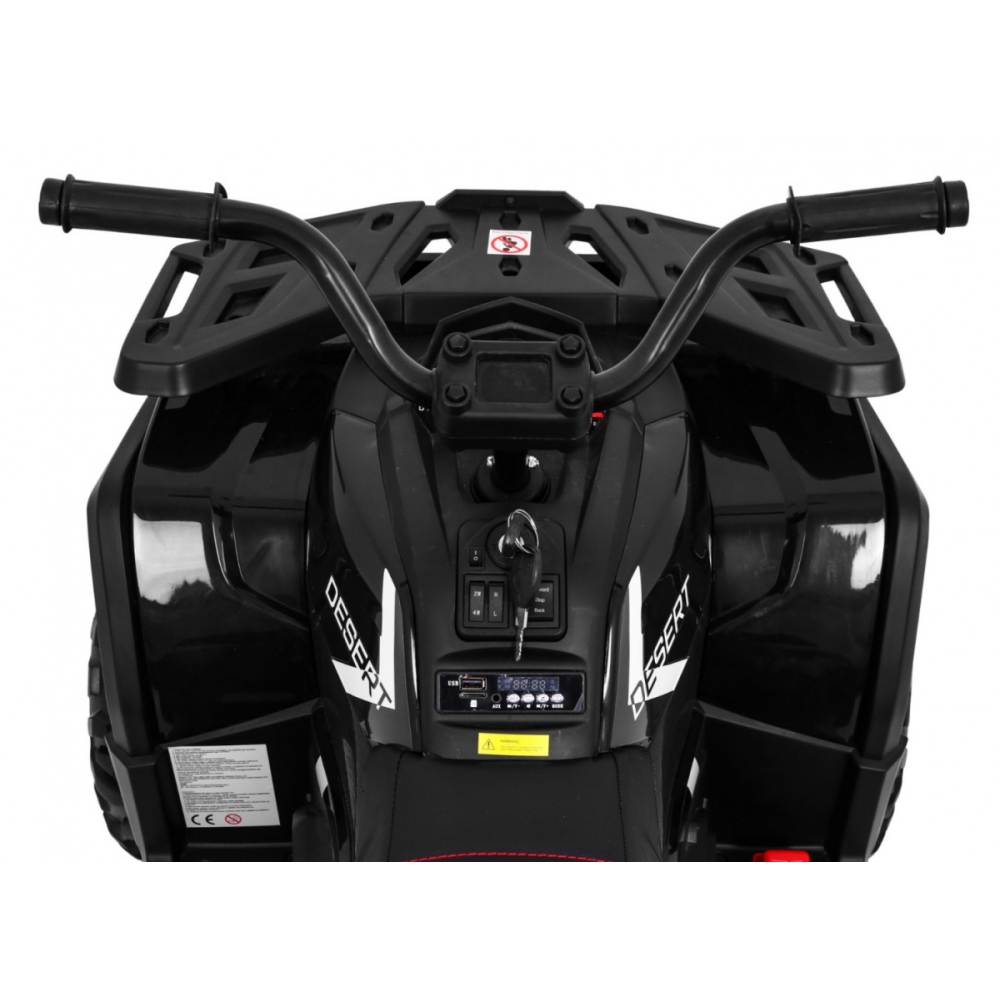 Elektrinis keturratis ATV Desert, Black-Elektromobiliai vaikams, Keturračiai ir bagiai-e-vaikas