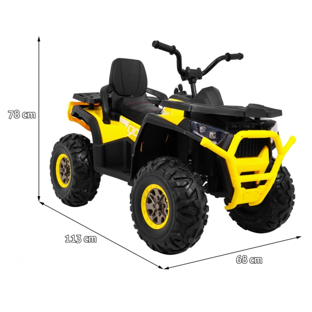 Elektrinis keturratis ATV Desert, Yellow-Elektromobiliai vaikams, Keturračiai ir bagiai-e-vaikas