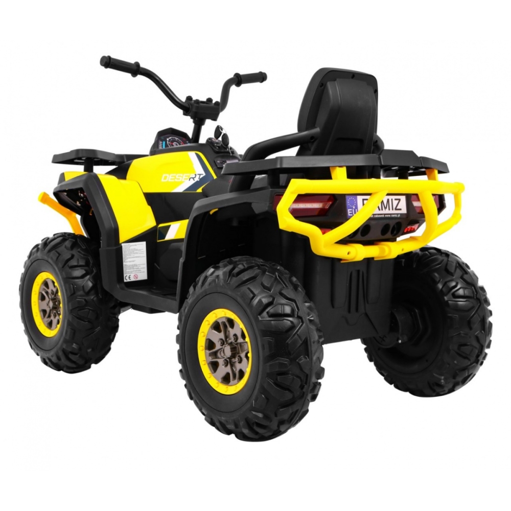 Elektrinis keturratis ATV Desert, Yellow-Elektromobiliai vaikams, Keturračiai ir bagiai-e-vaikas