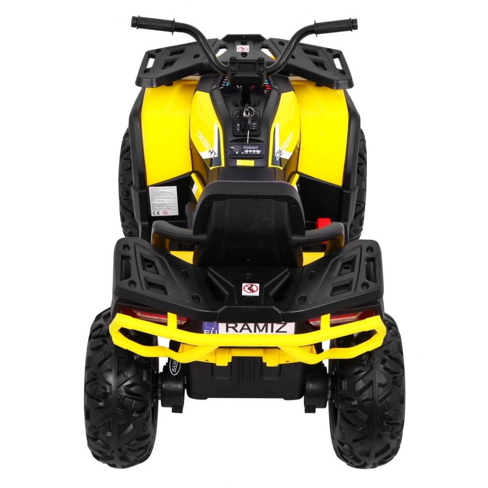 Elektrinis keturratis ATV Desert, Yellow-Elektromobiliai vaikams, Keturračiai ir bagiai-e-vaikas