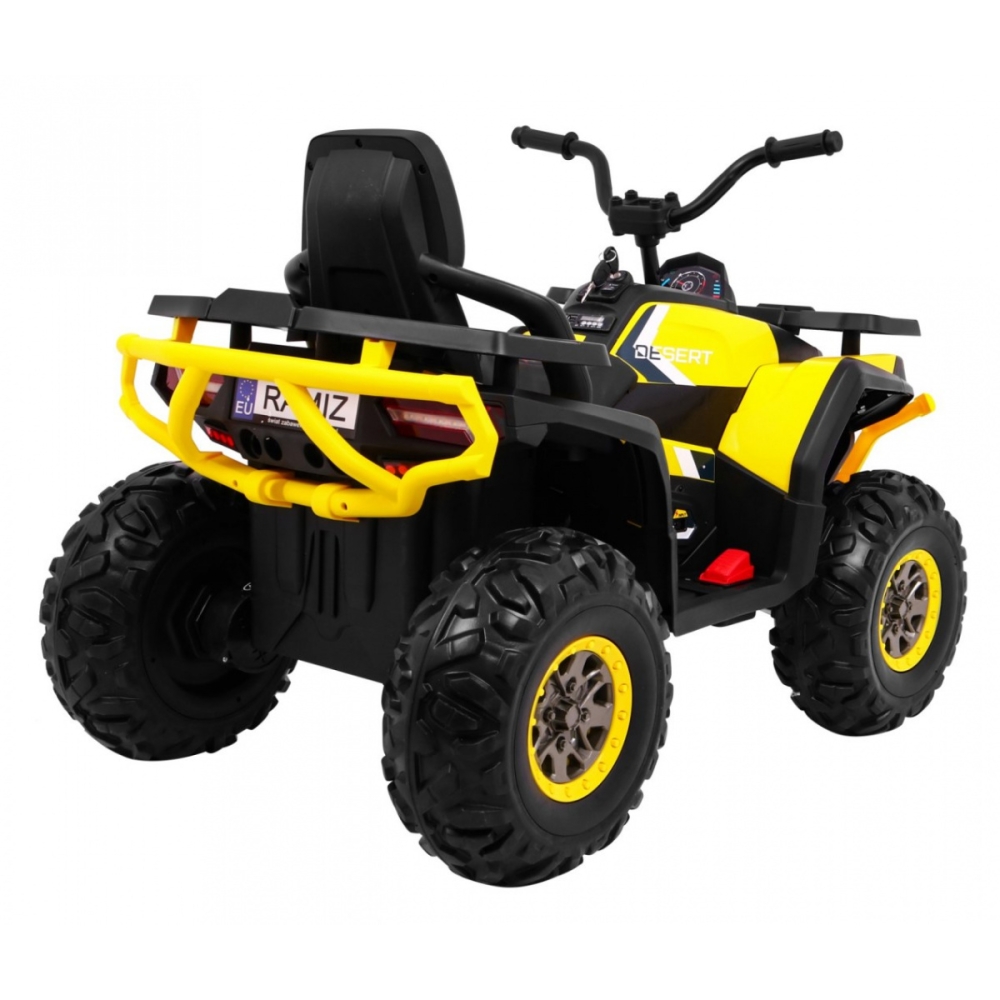 Elektrinis keturratis ATV Desert, Yellow-Elektromobiliai vaikams, Keturračiai ir bagiai-e-vaikas